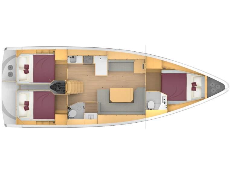Hire a Bavaria Bavaria C42 (3 cab.) Lefkáda