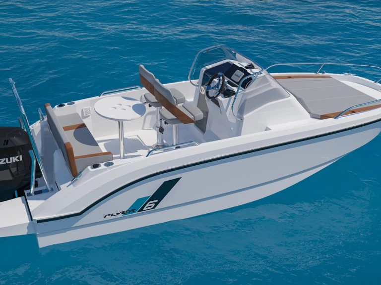 Motorboat hire in Port Olímpic of Barcelona - Bénéteau Flyer 6.6 SUNdeck