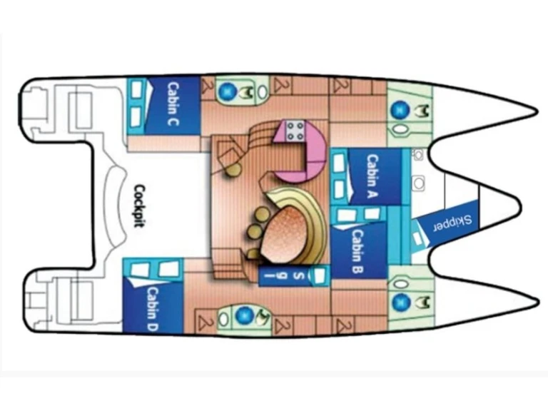 Catamaran hire in Lefkáda - Alliaura-Marine Privilege 465