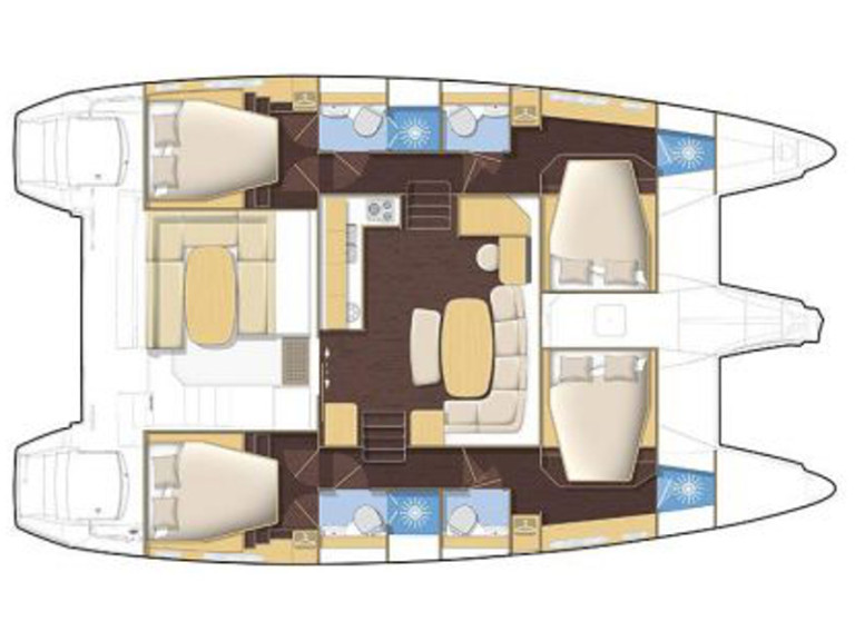 Yacht hire Olbia cheap Lagoon 42