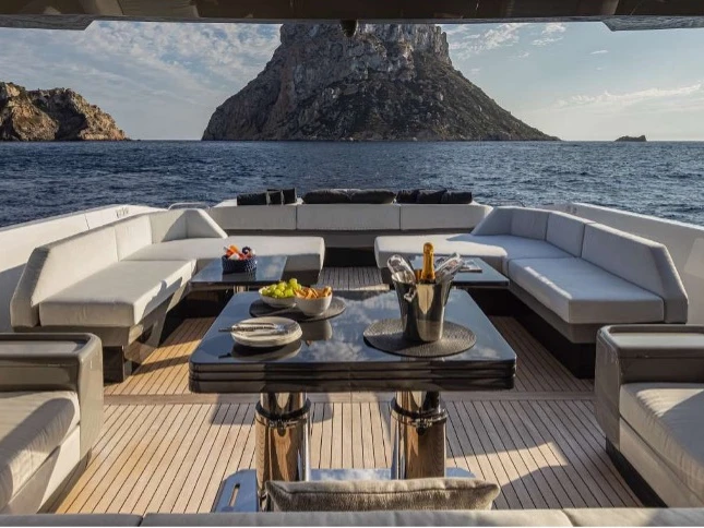 Hire Luxury Yacht with or without skipper Arcadia Ibiza Town