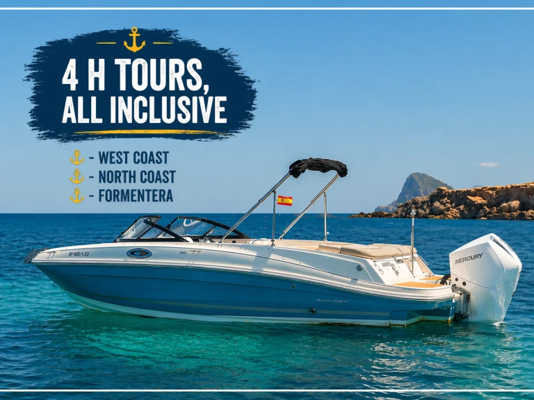 Charter a Bayliner VR6 in Sant Antoni de Portmany on Samboat