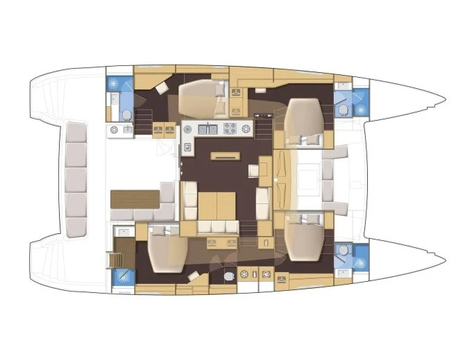 Hire Catamaran Lagoon with a boat licence