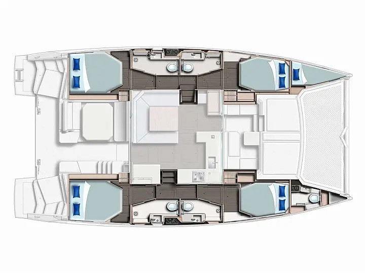 Hire Catamaran with or without skipper Leopard Alimos