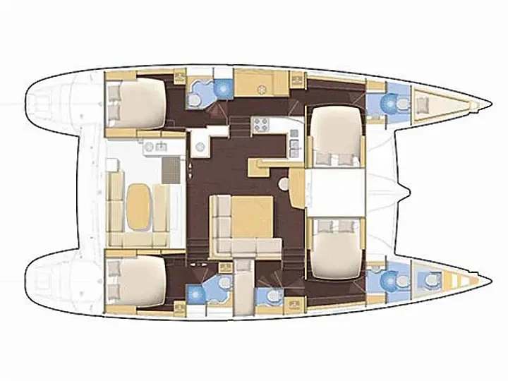 Yacht hire Alimos cheap Lagoon 500