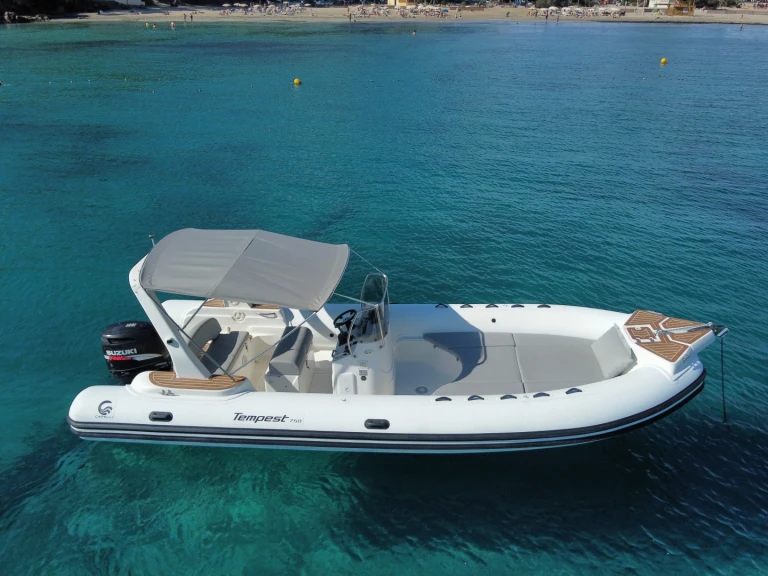 Capelli Tempest 750 charter bareboat or skippered in  Santa Eulària des Riu