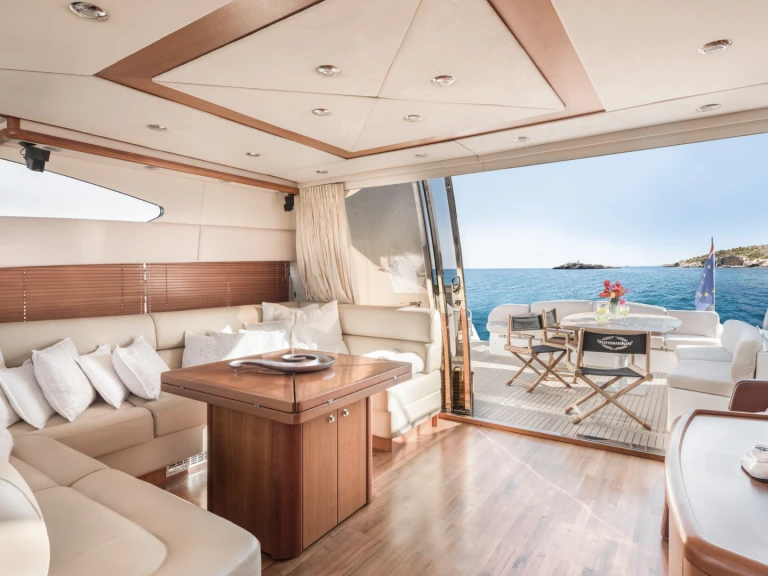 Sunseeker Predator 72 charter bareboat or skippered in  Antibes