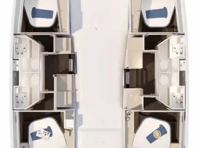 Yacht charter Trogir - Fountaine Pajot Fountaine Pajot FP 41 Quatuor 4 on SamBoat