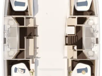 Yacht hire Trogir cheap Fountaine Pajot FP 44 Quatuor - 4 cab.