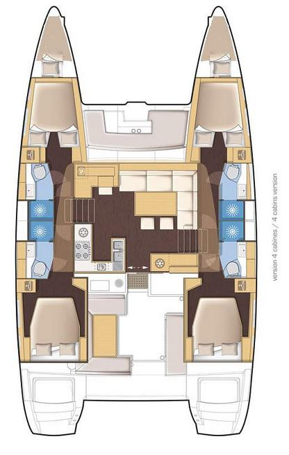 Lagoon Lagoon 450 F charter bareboat or skippered in  Palma de Mallorca