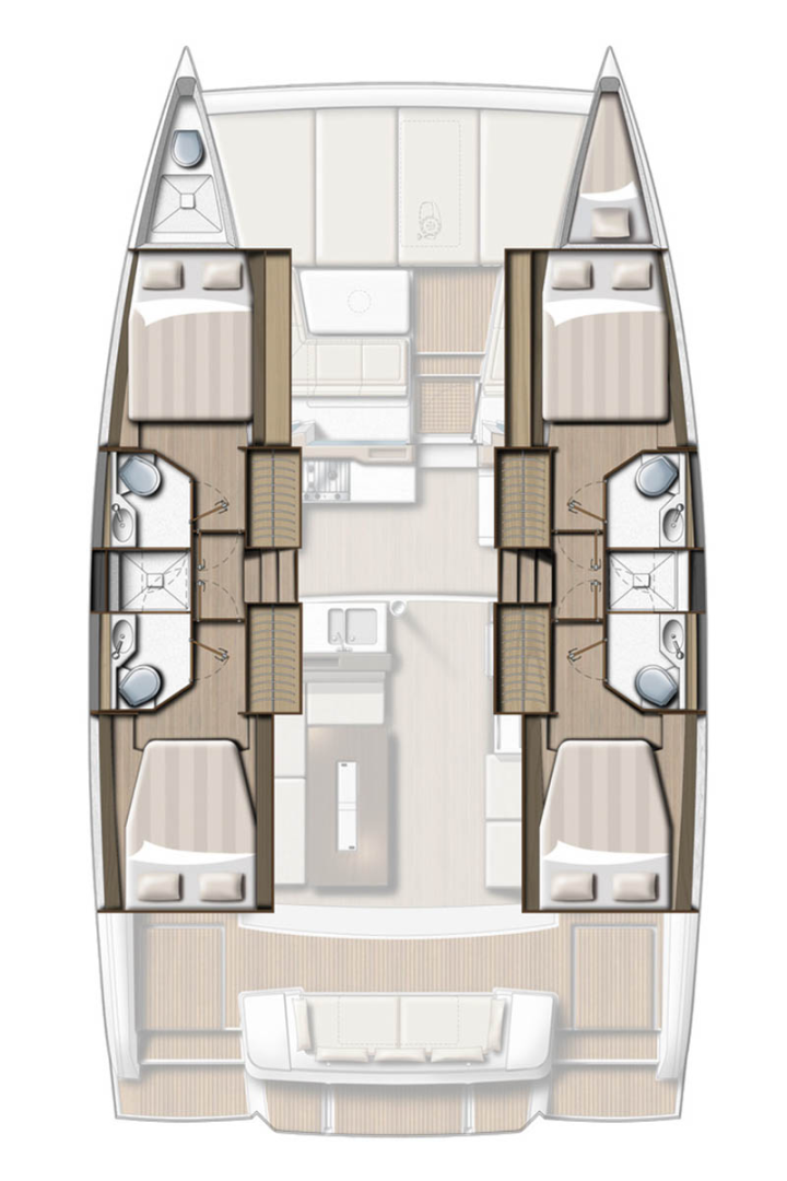 Catamaran hire in Palma de Mallorca - Bali Bali 4.2