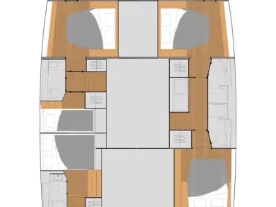 Hire Catamaran Fountaine Pajot with a boat licence