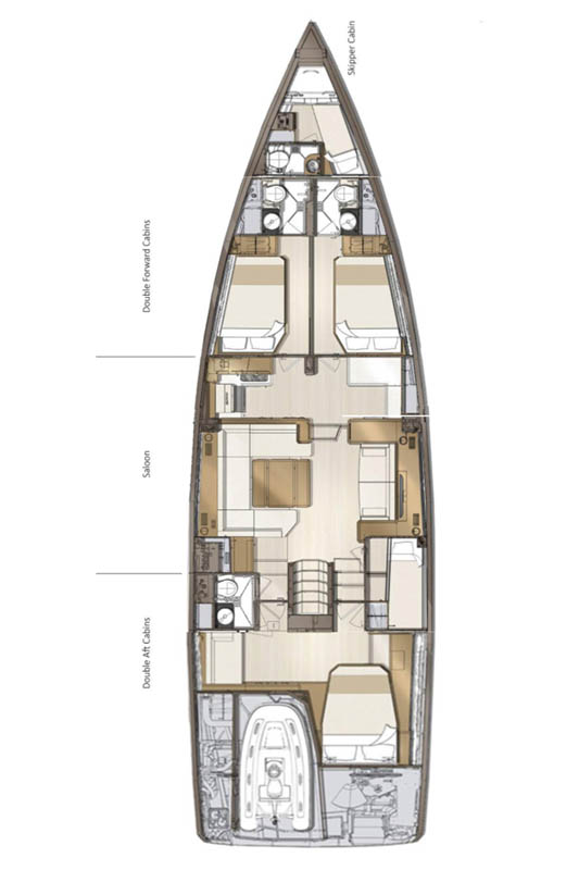 Jeanneau Jeanneau 60 charter bareboat or skippered in  Alimos