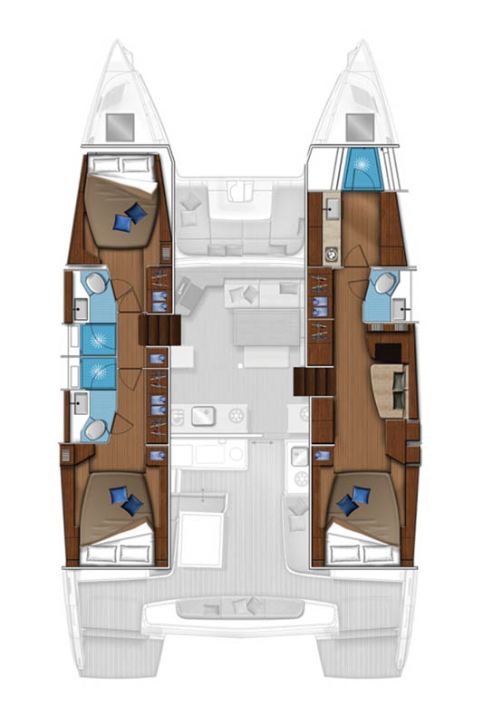 Hire Catamaran with or without skipper Lagoon Marsh Harbour