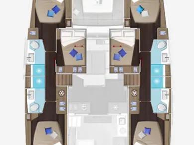 Hire Catamaran Lagoon with a boat licence