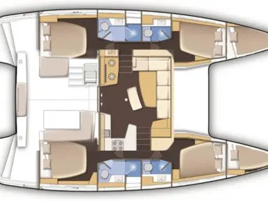 Lagoon Lagoon 42 charter bareboat or skippered in  Pirovac