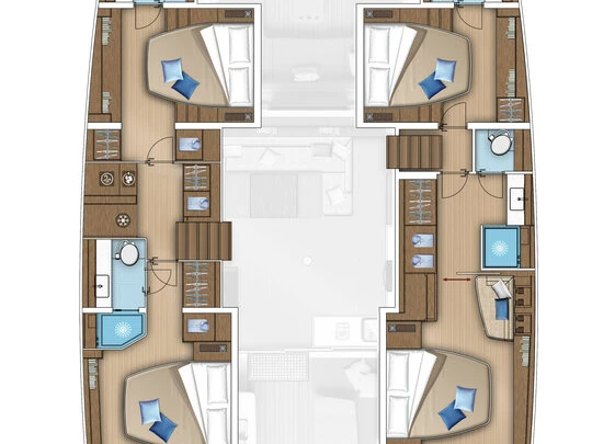 Yacht charter Gouvia - Lagoon Lagoon 55 on SamBoat