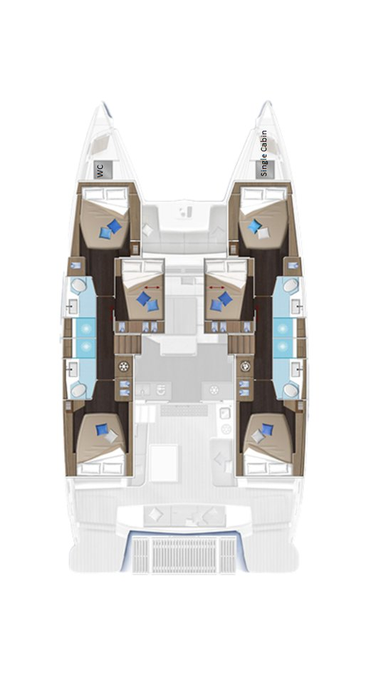 Yacht charter Lávrio - Lagoon Lagoon 51 on SamBoat