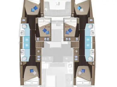 Yacht charter Lávrio - Lagoon Lagoon 51 on SamBoat