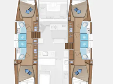 Yacht hire Alimos cheap Lagoon 46