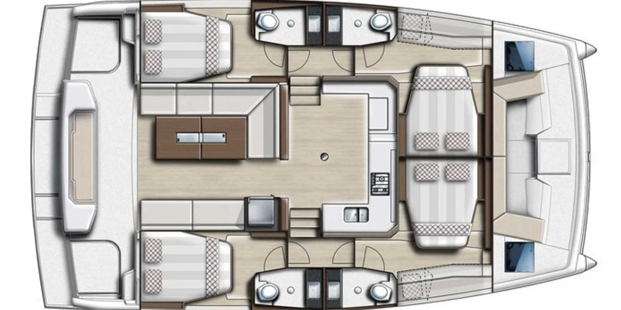 Catamaran to hire Lygia at the best price