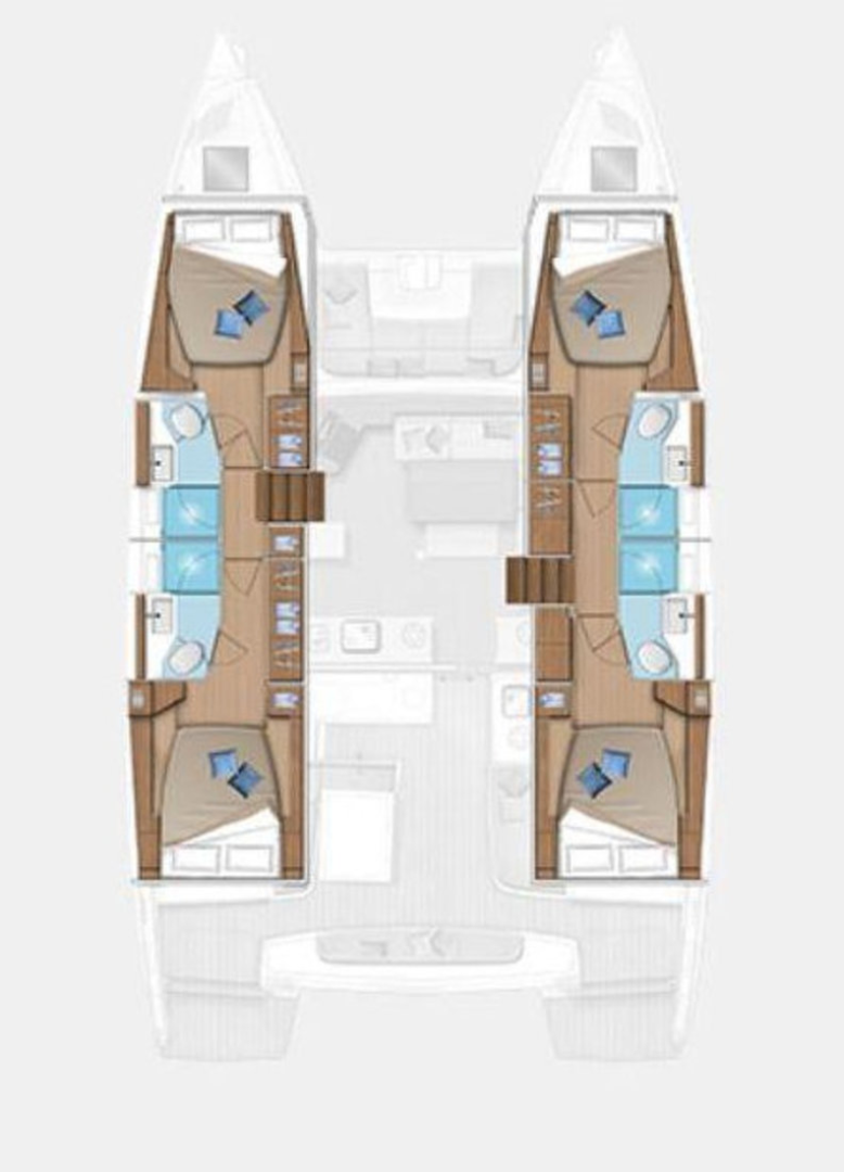 Hire Catamaran with or without skipper Lagoon Gouvia