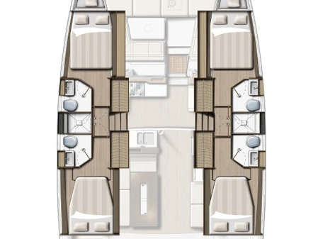 Bali Bali 4.2 charter bareboat or skippered in  Alimos