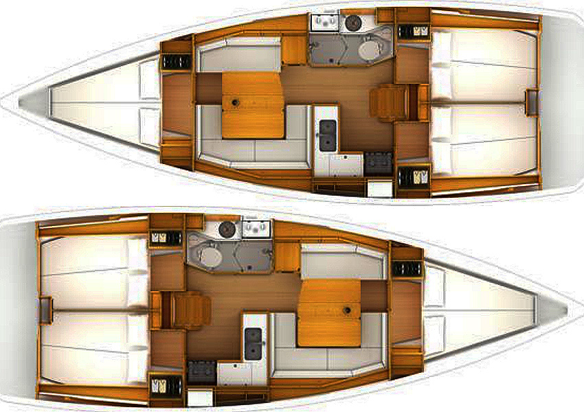 Jeanneau Sun Odyssey 389 charter bareboat or skippered in  Gouvia