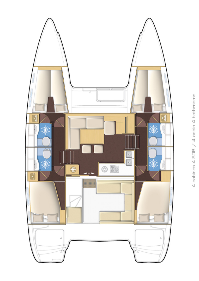 Lagoon Lagoon 400 S2 charter bareboat or skippered in  Split