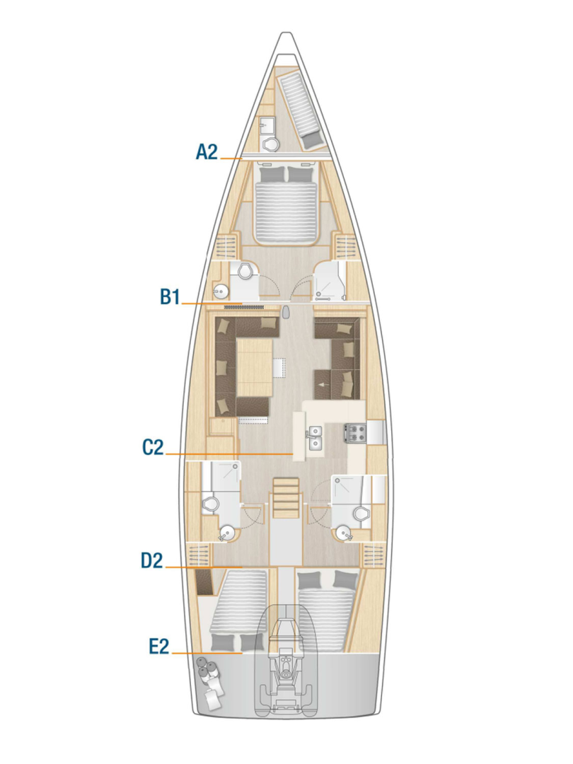 Yacht charter Seget Donji - Hanse Hanse 588 on SamBoat
