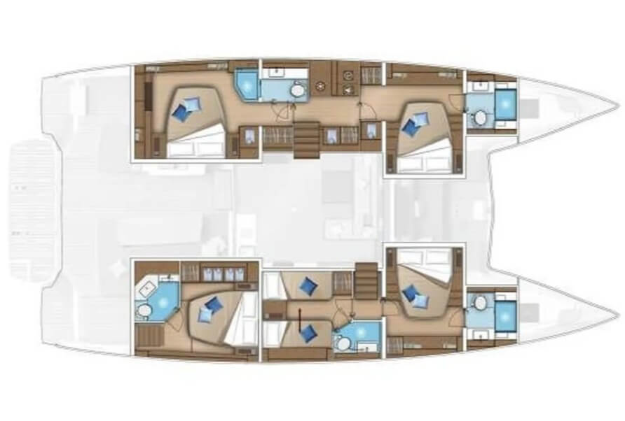 Yacht hire Seget Donji cheap Lagoon 55 - 4 + 2 cab.