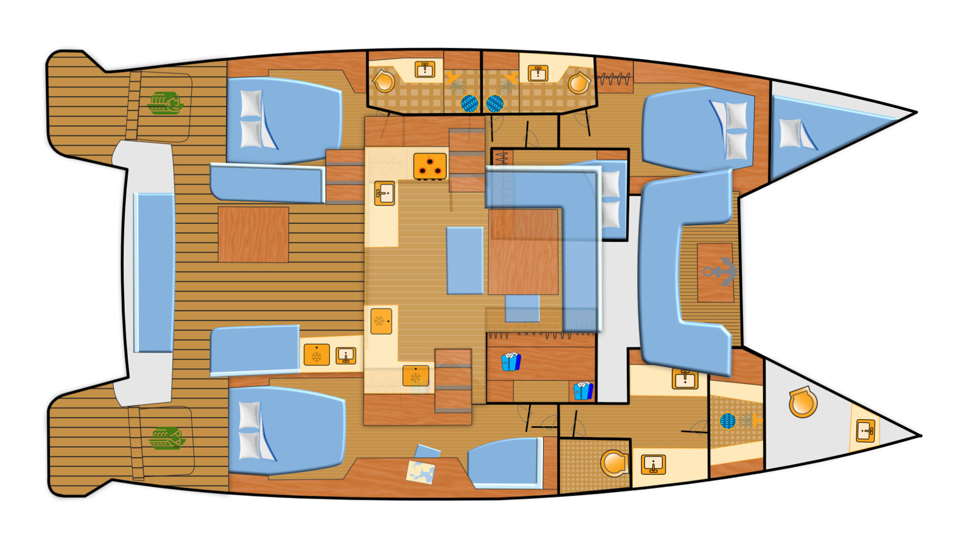 Hire Catamaran with or without skipper Lagoon Can Pastilla