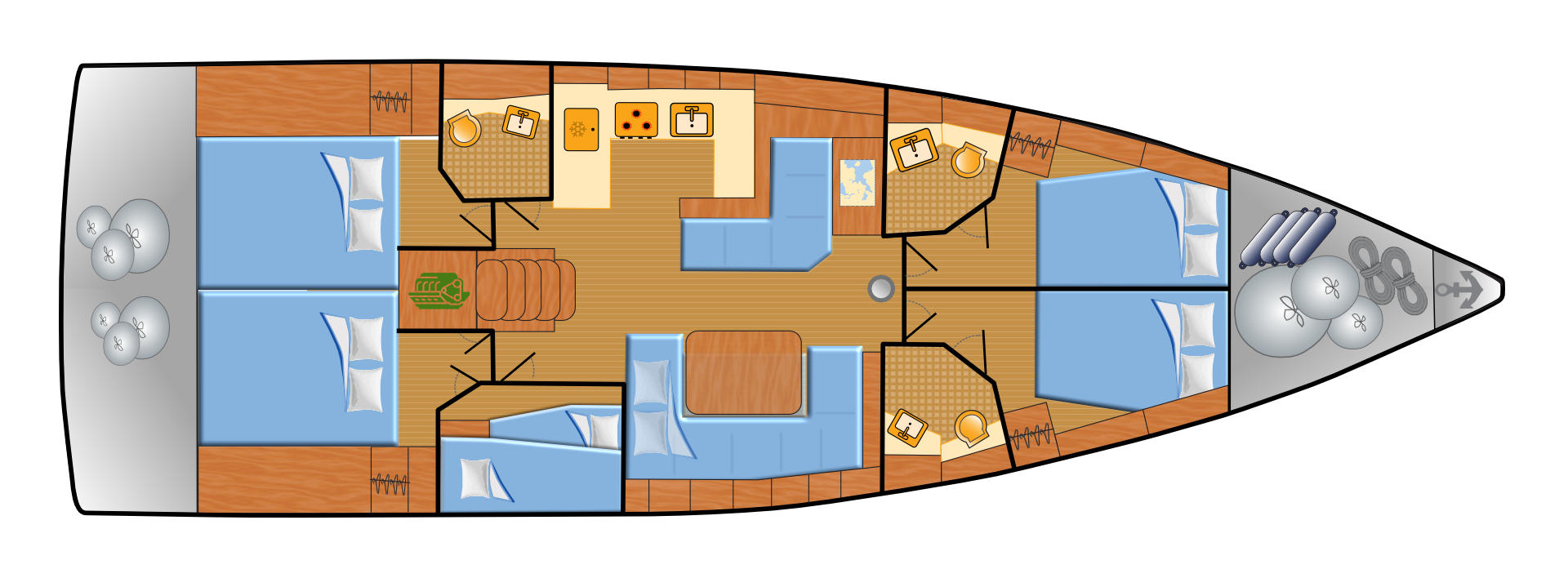 Sailboat hire in Can Pastilla - Bénéteau Oceanis 51.1