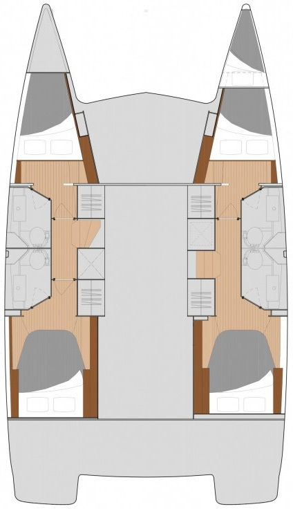 Hire Catamaran Fountaine Pajot with a boat licence