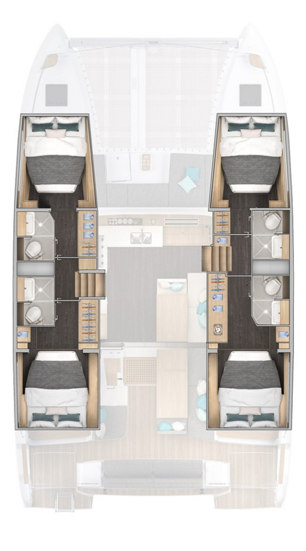 Yacht hire Benitses cheap Lagoon 43