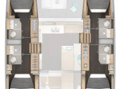 Yacht hire Benitses cheap Lagoon 43