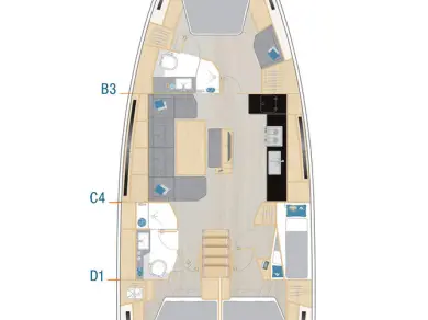Yacht hire Göcek cheap Hanse 460