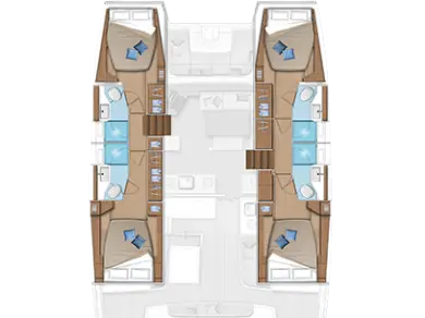 Hire Catamaran Lagoon with a boat licence