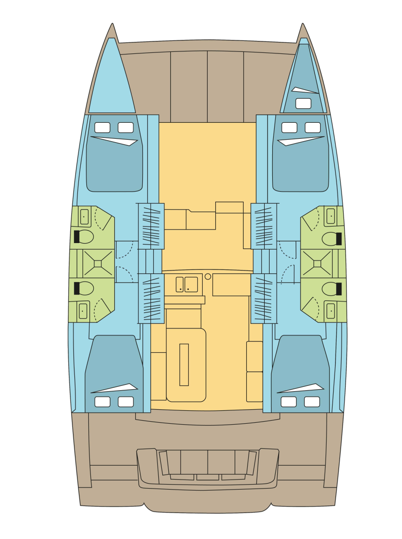 Bali Bali 4.2 charter bareboat or skippered in  Parham Town