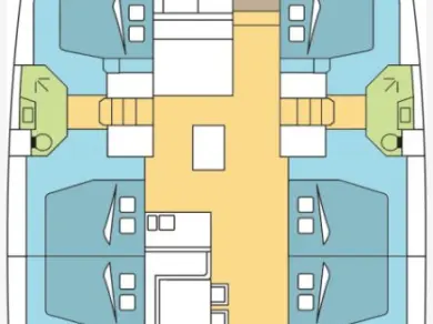 Bali Bali 5.4 charter bareboat or skippered in  Raiatea Island