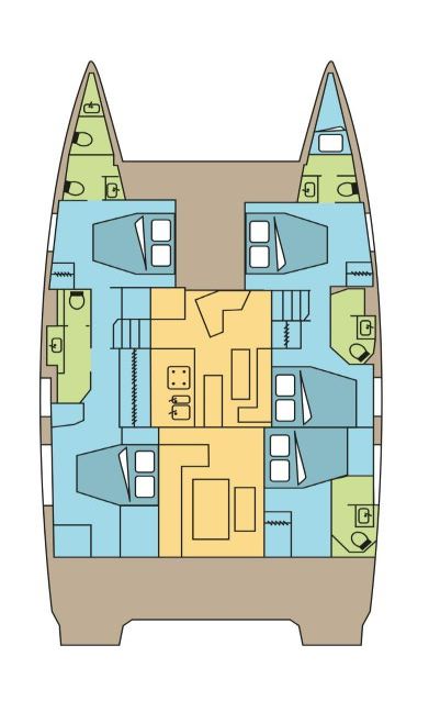 Fountaine Pajot Fountaine Pajot Aura 51 SMART ELECTRIC - 5 cab. charter bareboat or skippered in  Pozzuoli