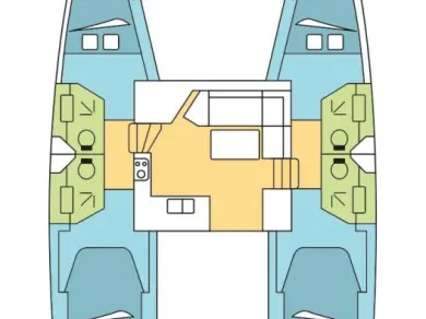 Hire Catamaran Fountaine Pajot with a boat licence