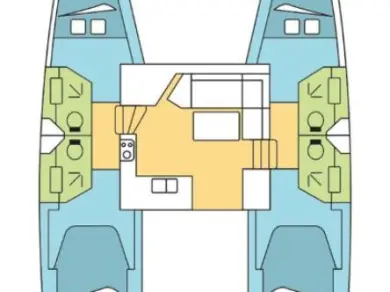 Hire Catamaran Fountaine Pajot with a boat licence