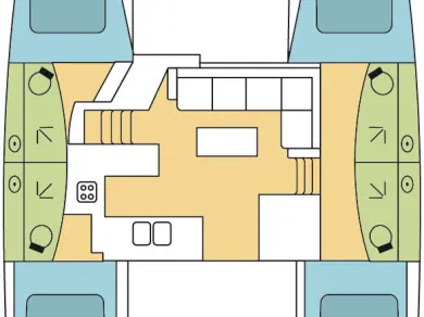 Hire Catamaran Fountaine Pajot with a boat licence