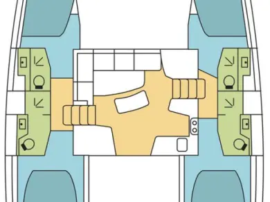 Hire Catamaran with or without skipper Lagoon Furnari