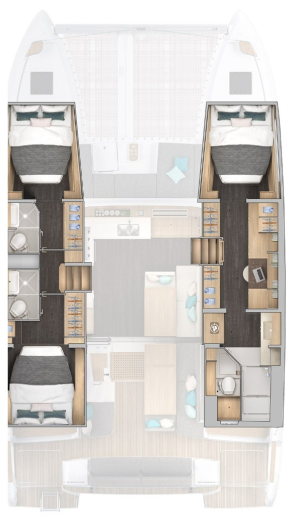 Yacht hire Parham Town cheap Lagoon 43