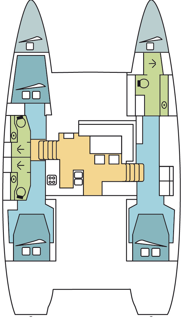Yacht charter Parham Town - Lagoon Lagoon 450 Sport Top on SamBoat