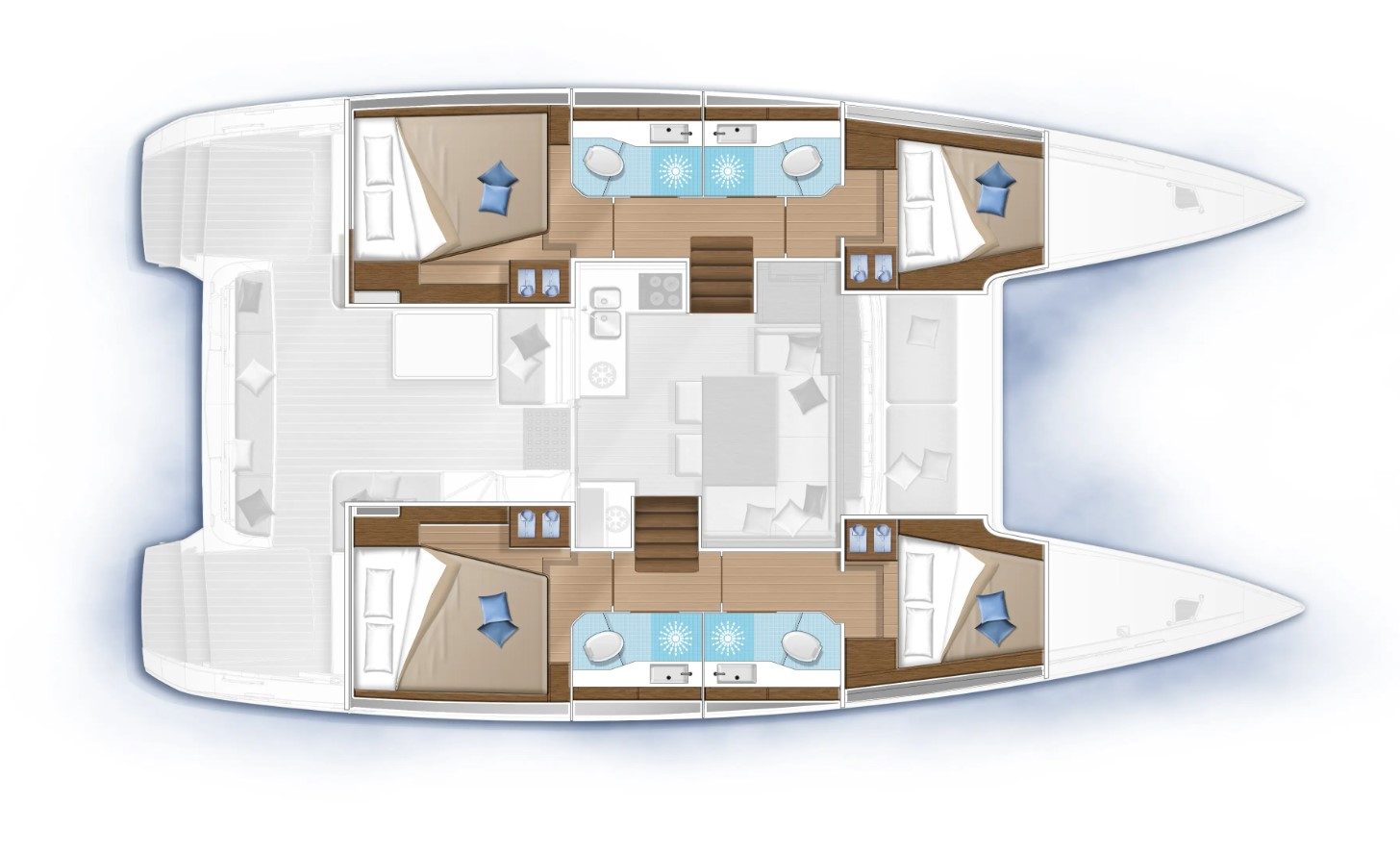 Lagoon Lagoon 40 charter bareboat or skippered in  Kaštela