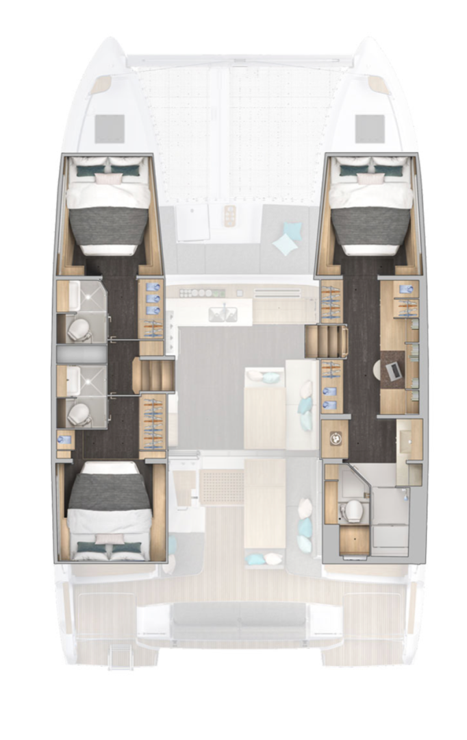 Yacht hire Kaštela cheap Lagoon 43 - 3 + 1 cab. OW