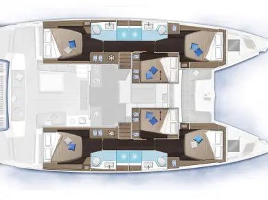 Yacht hire Kaštela cheap Lagoon 51